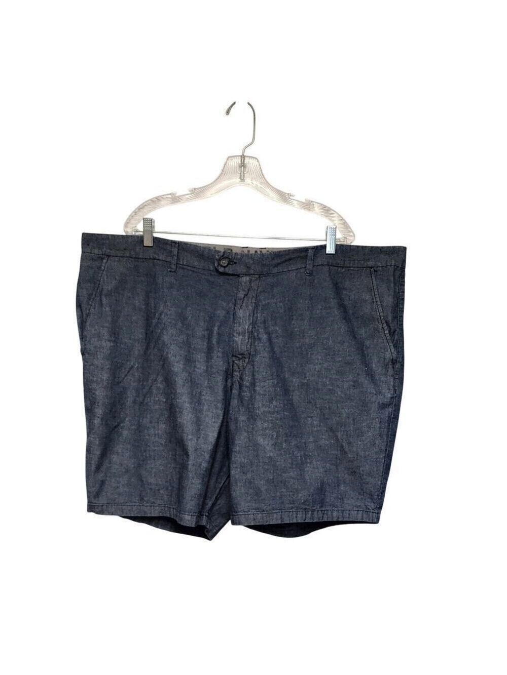 Old Navy Men's Flat Front Blue Denim Shorts Size 46